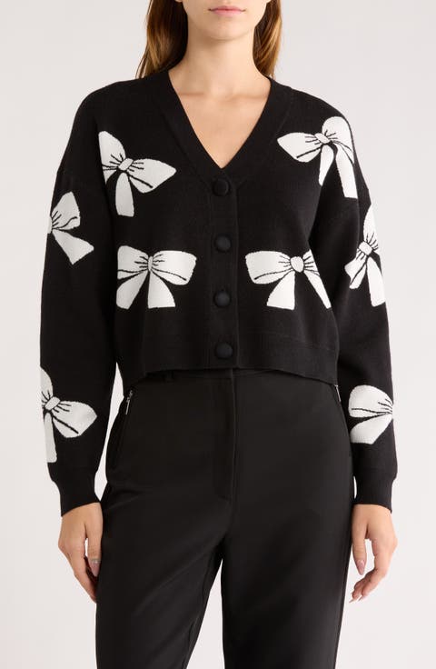 Frankie Bow V-Neck Cardigan