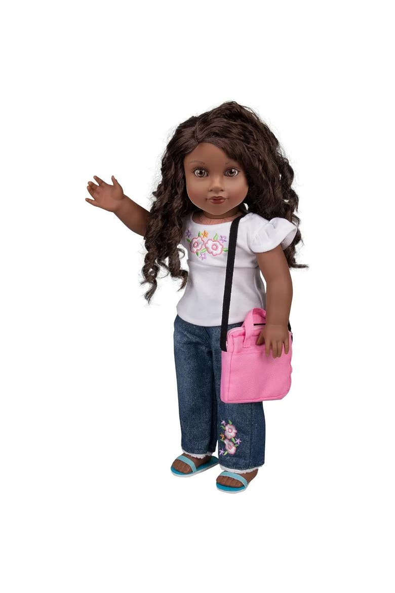 Metal Computer Laptop w Carrying Bag Made for 18" Dolls - Durable Metal Construction w Detailed Display, Alternate, color, Grey