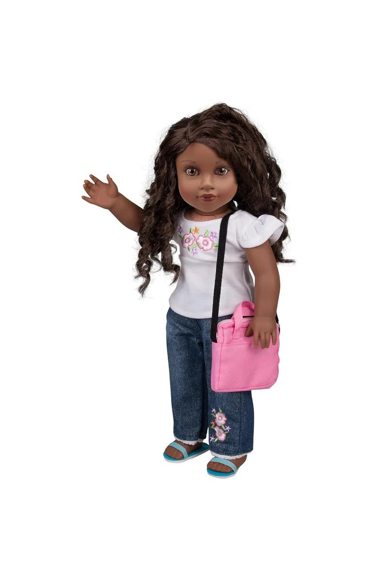 Dress Along Dolly Metal Computer Laptop w Carrying Bag Made for 18" Dolls - Durable Metal Construction w Detailed Display, Alternate, color, Grey
