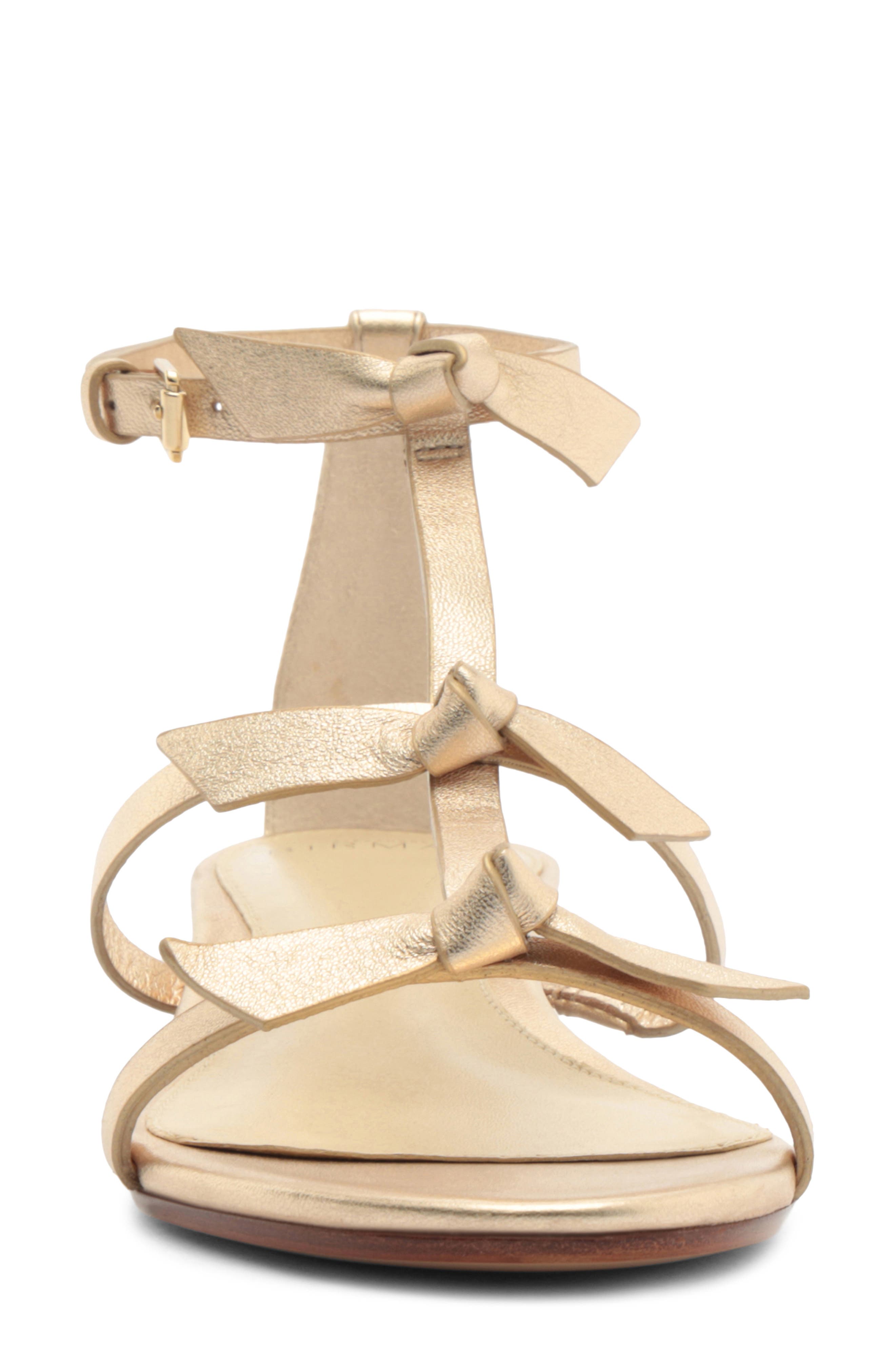 Alexandre Birman Slim Lolita Sandal, Alternate, color, Golden