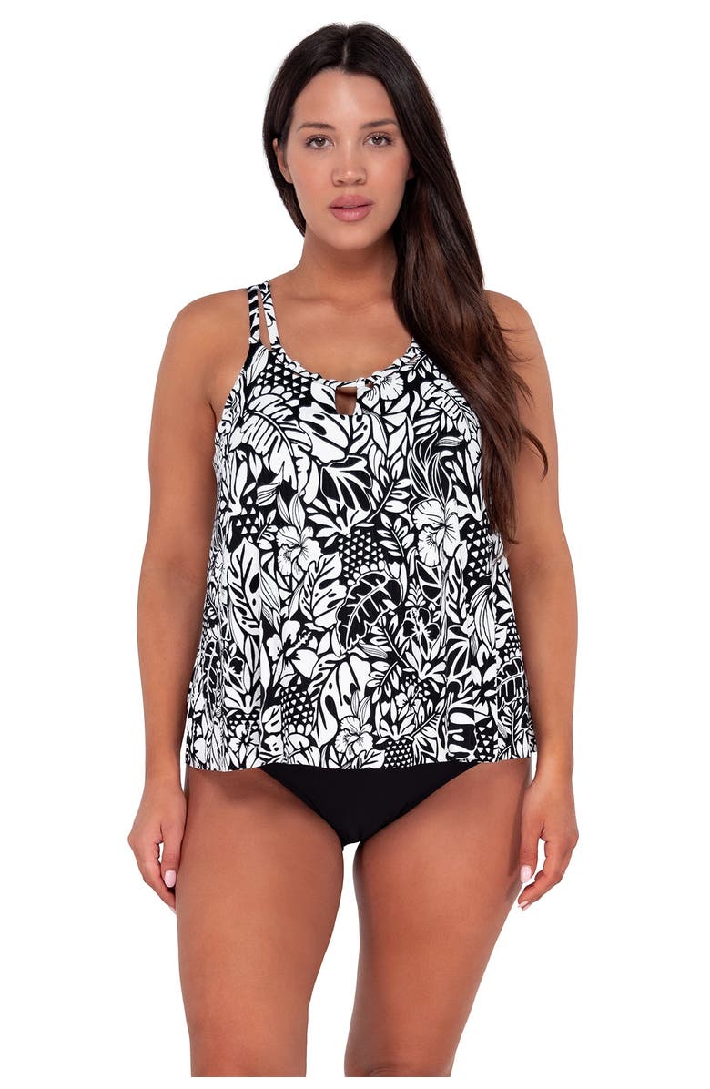 Sunsets Escape Sadie Tankini Swimsuit Top, Main, color,