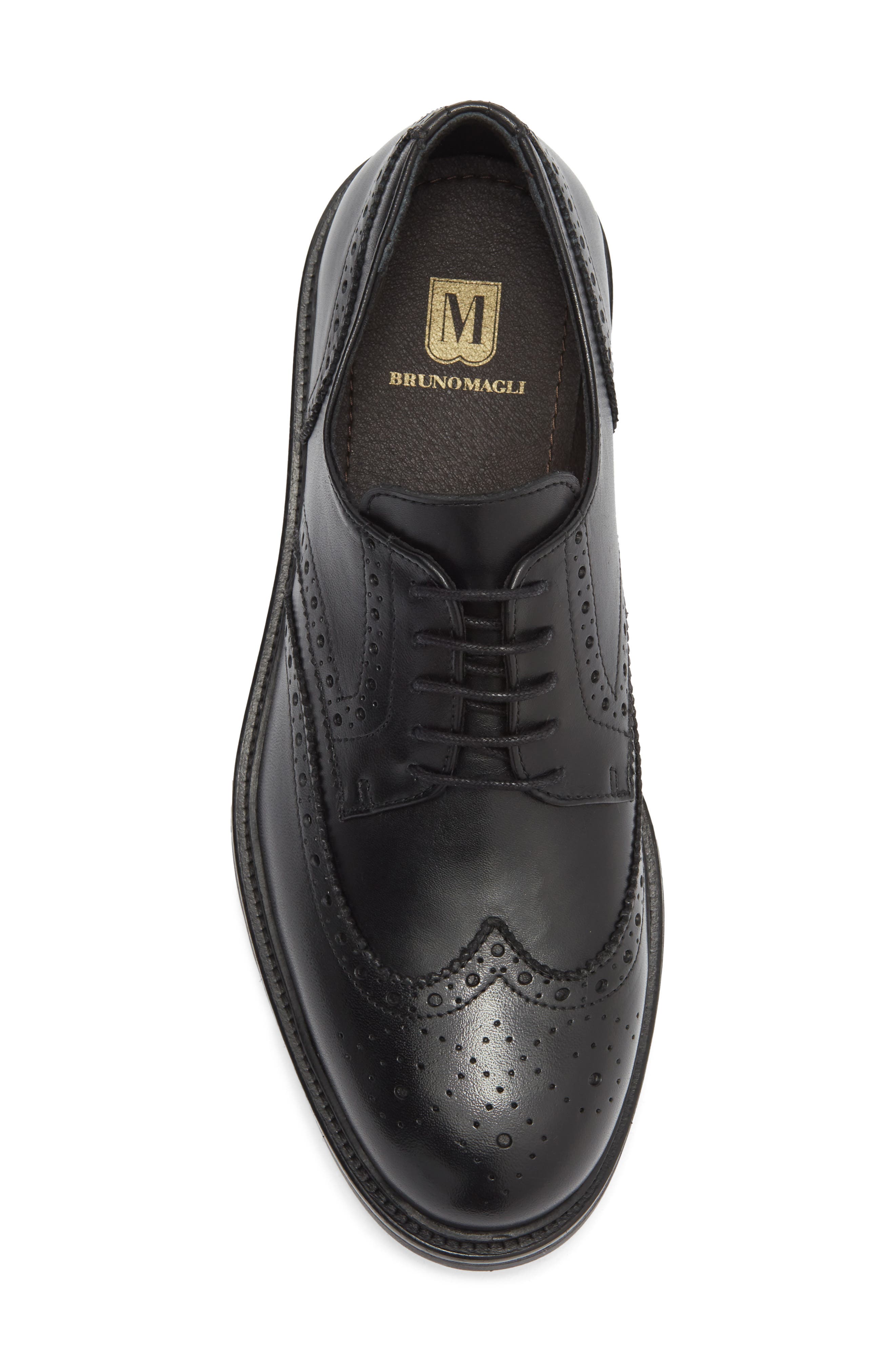 Ticino Brogue Wingtip Derby, Alternate, color, BLACK LEATHER