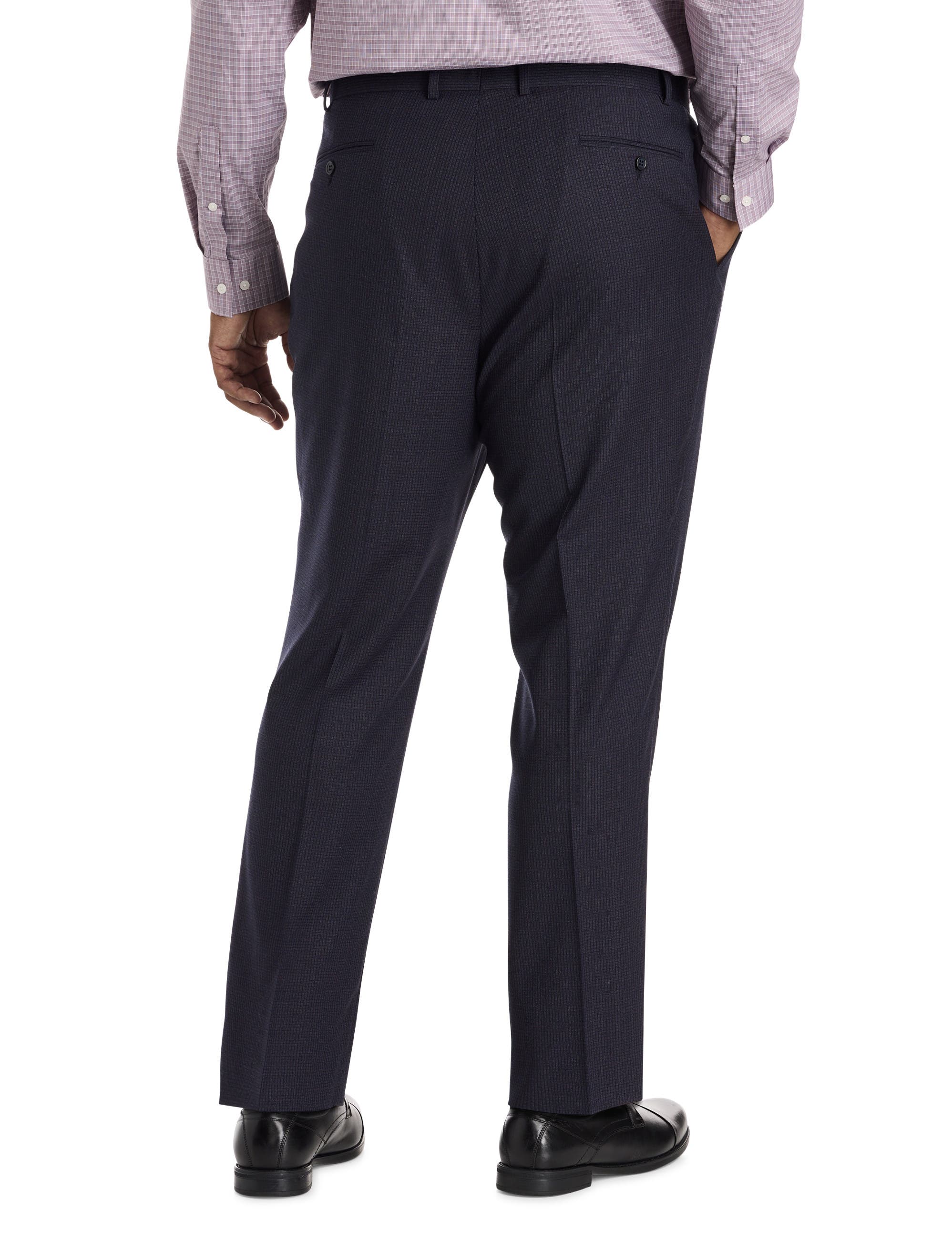 Big & Tall Graph Check Suit Pants - image 2