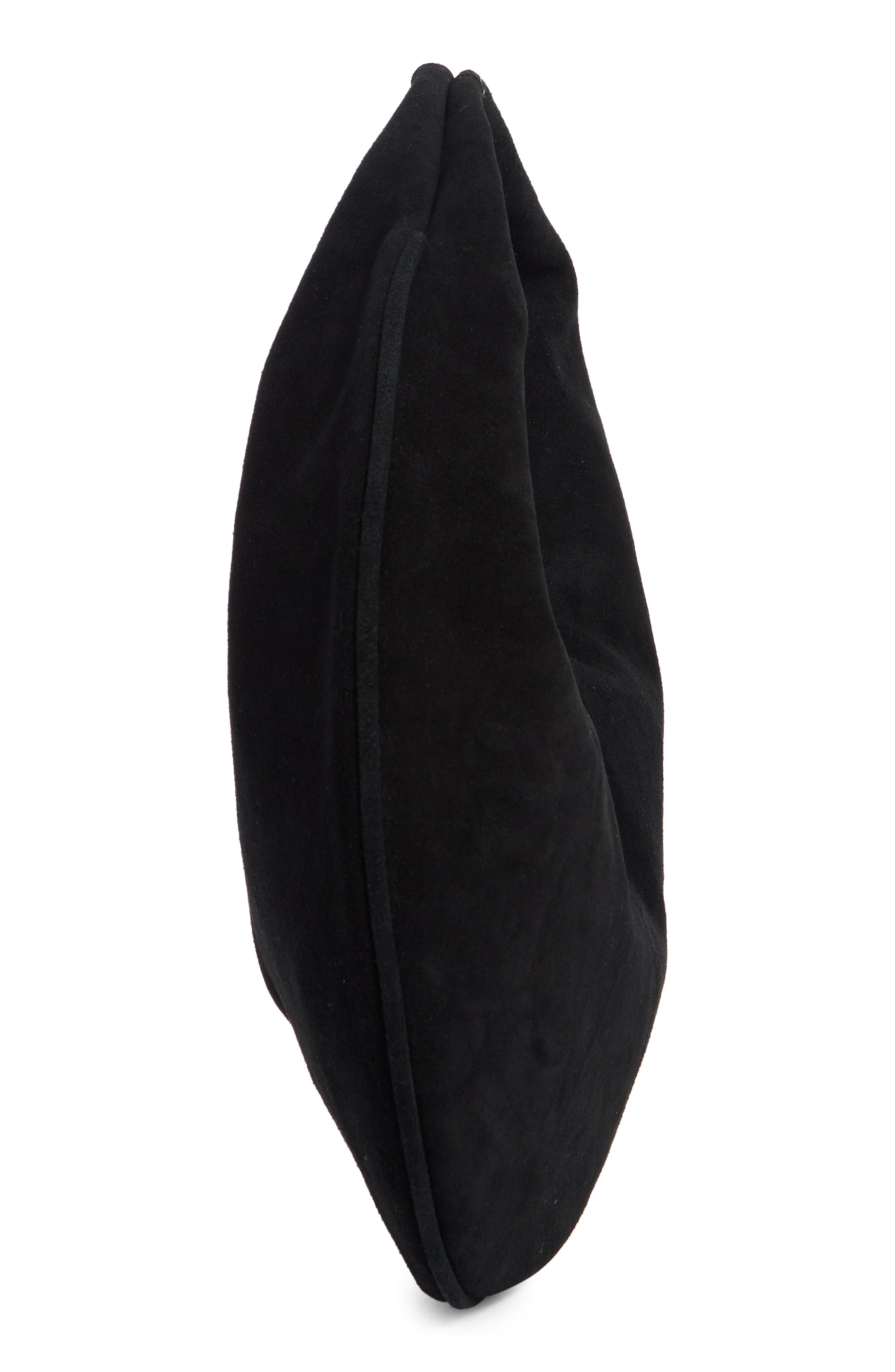 MODA LUXE Farrah Suede Hobo Bag, Alternate, color, Black