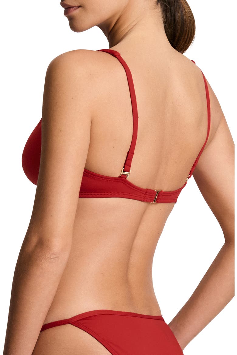 Triangle Bikini Top, Alternate, color, CRUISING RED