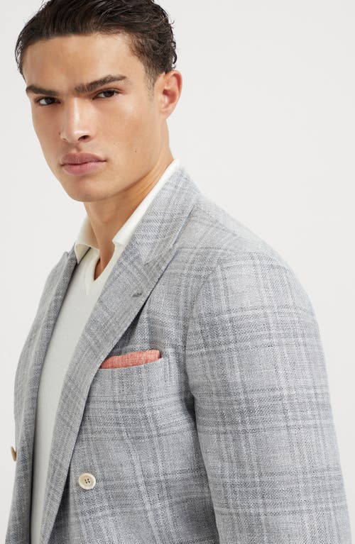 Brunello Cucinelli Silk Pocket Square In Orange