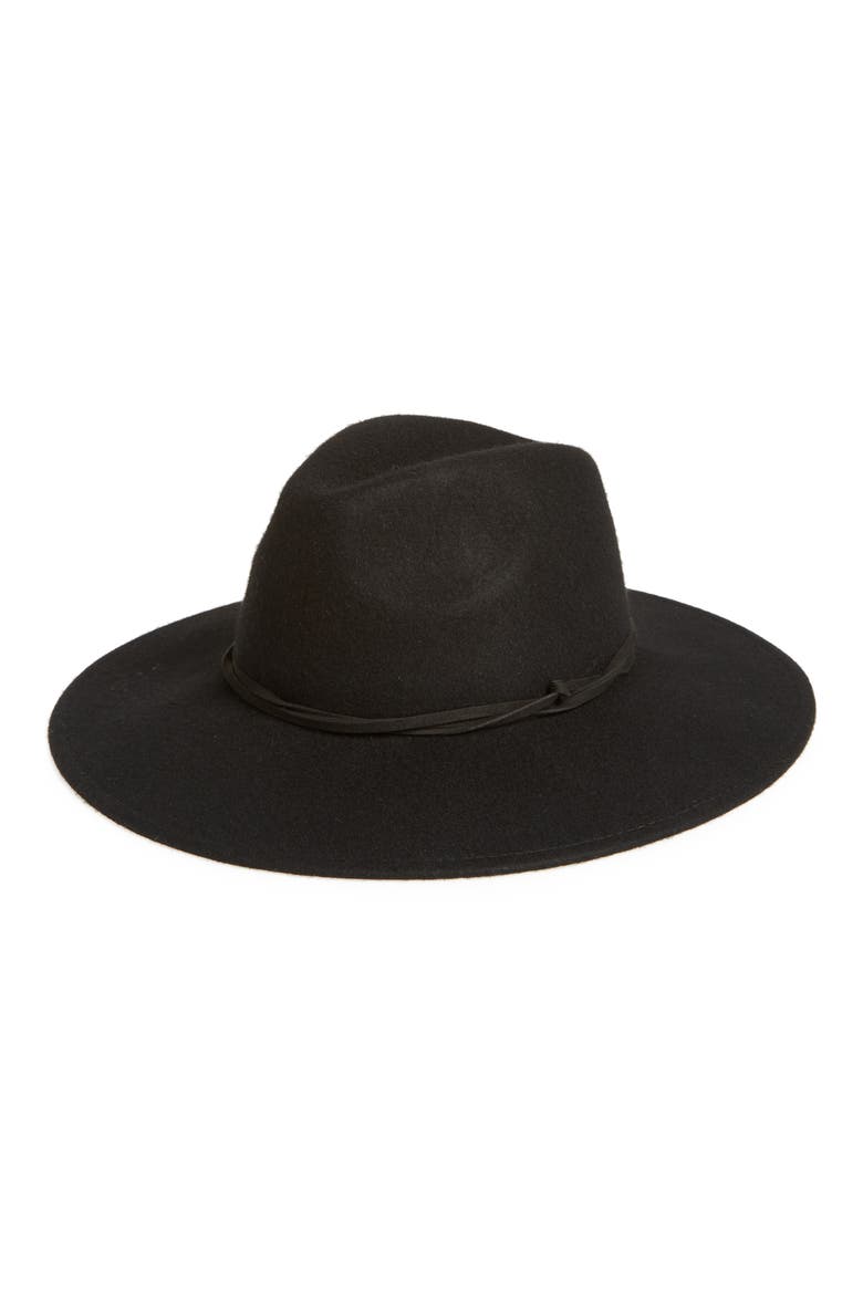 Felt Panama Hat, Main, color, BLACK