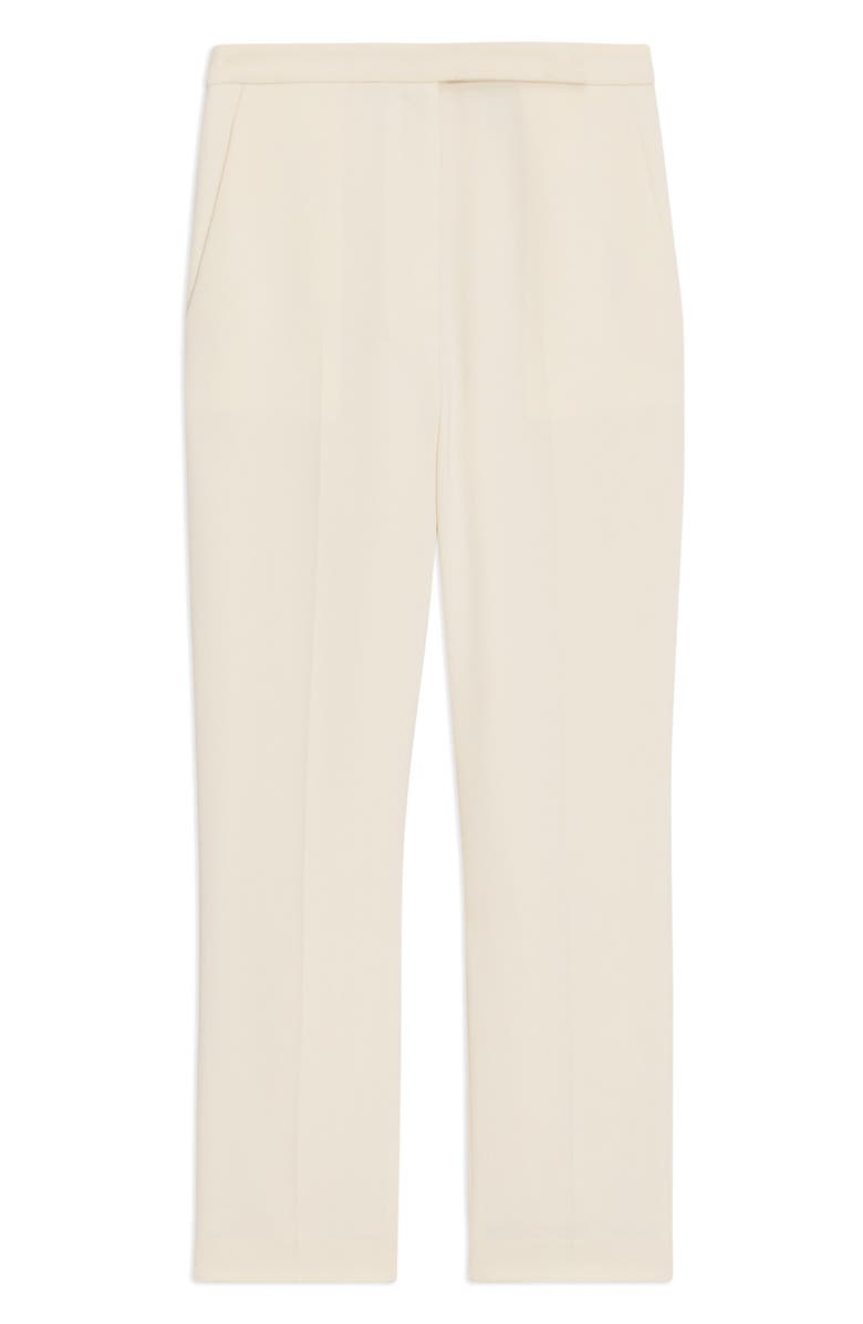 Theory Admiral High Waist Slim Fit Crop Pants, Alternate, color, Rice