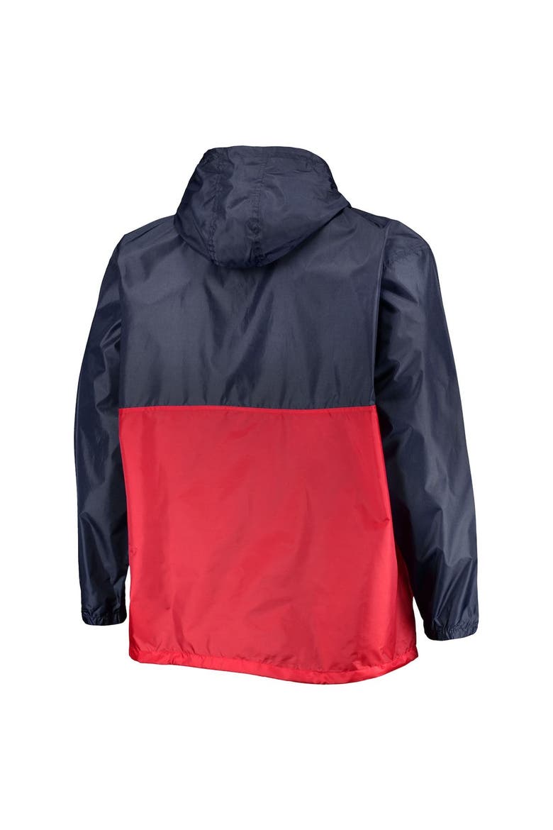 PROFILE Men's Navy/Red St. Louis Cardinals Big & Tall Split Body Anorak ...