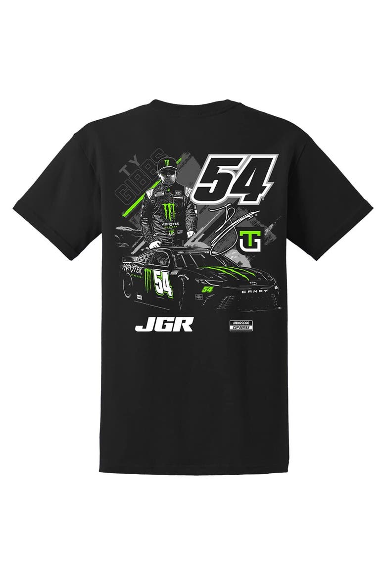 Men's Joe Gibbs Racing Team Collection Black Ty Gibbs Monster Energy Car T-Shirt, Alternate, color, Black