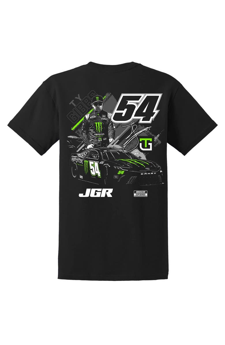 JOE GIBBS RACING TEAM COLLECTION Men's Joe Gibbs Racing Team Collection Black Ty Gibbs Monster Energy Car T-Shirt, Alternate, color, Black