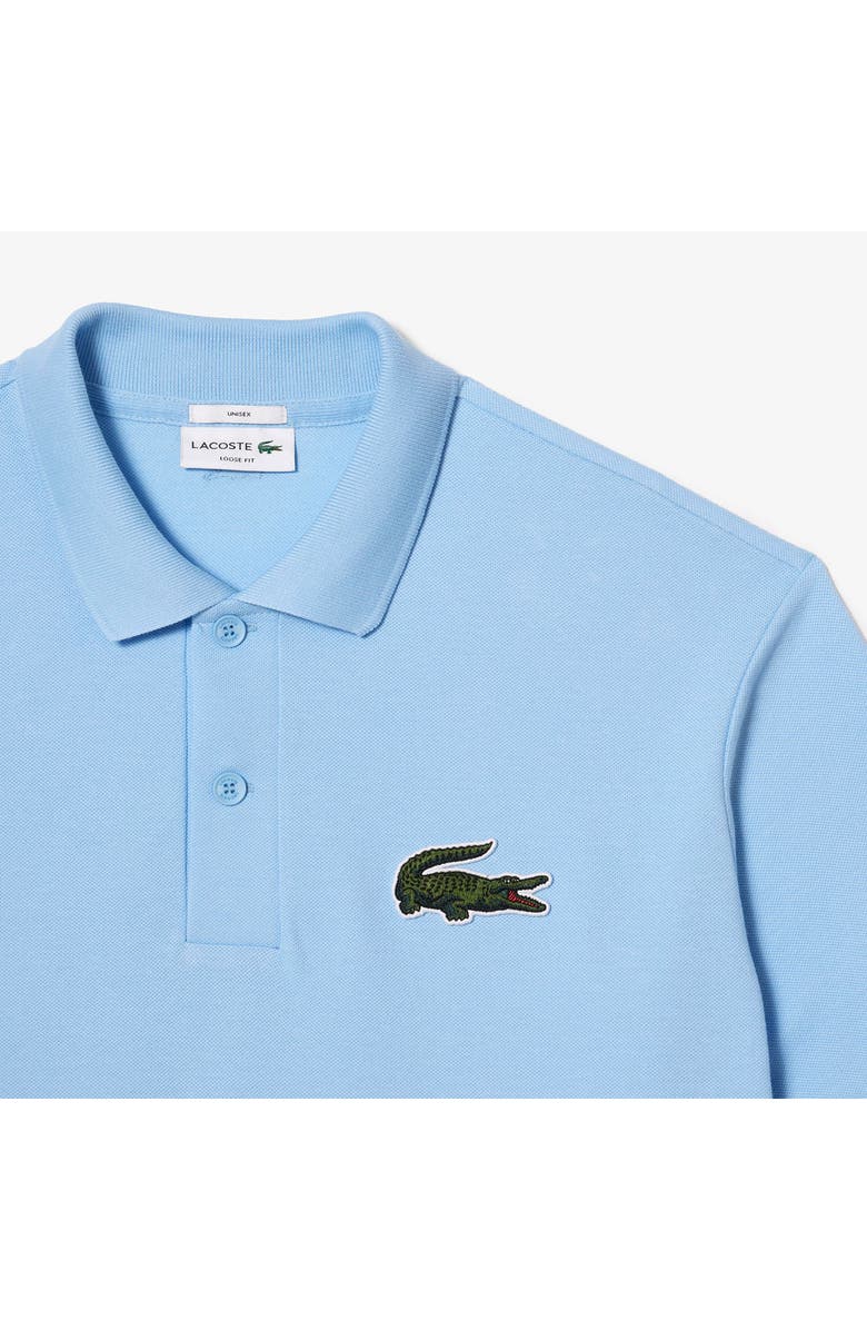 Lacoste Gender Inclusive Solid Cotton Polo Shirt, Alternate, color, Overview