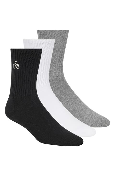 3-Pack Quarter Length Socks