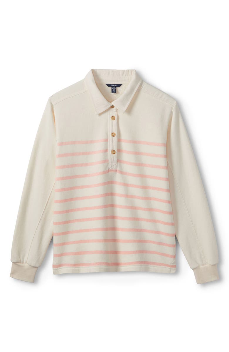 Hatley Stripe Polo Sweatshirt, Alternate, color, 