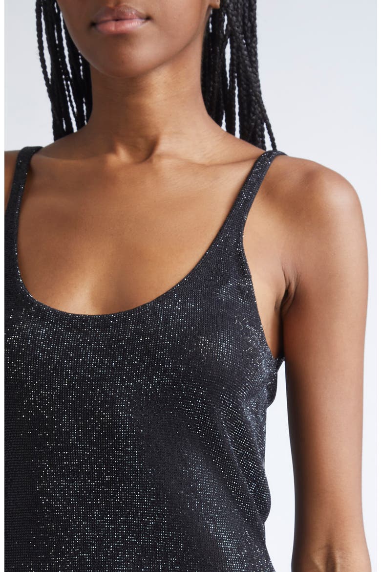 Crystal Embellished Slipdress, Alternate, color, BLACK
