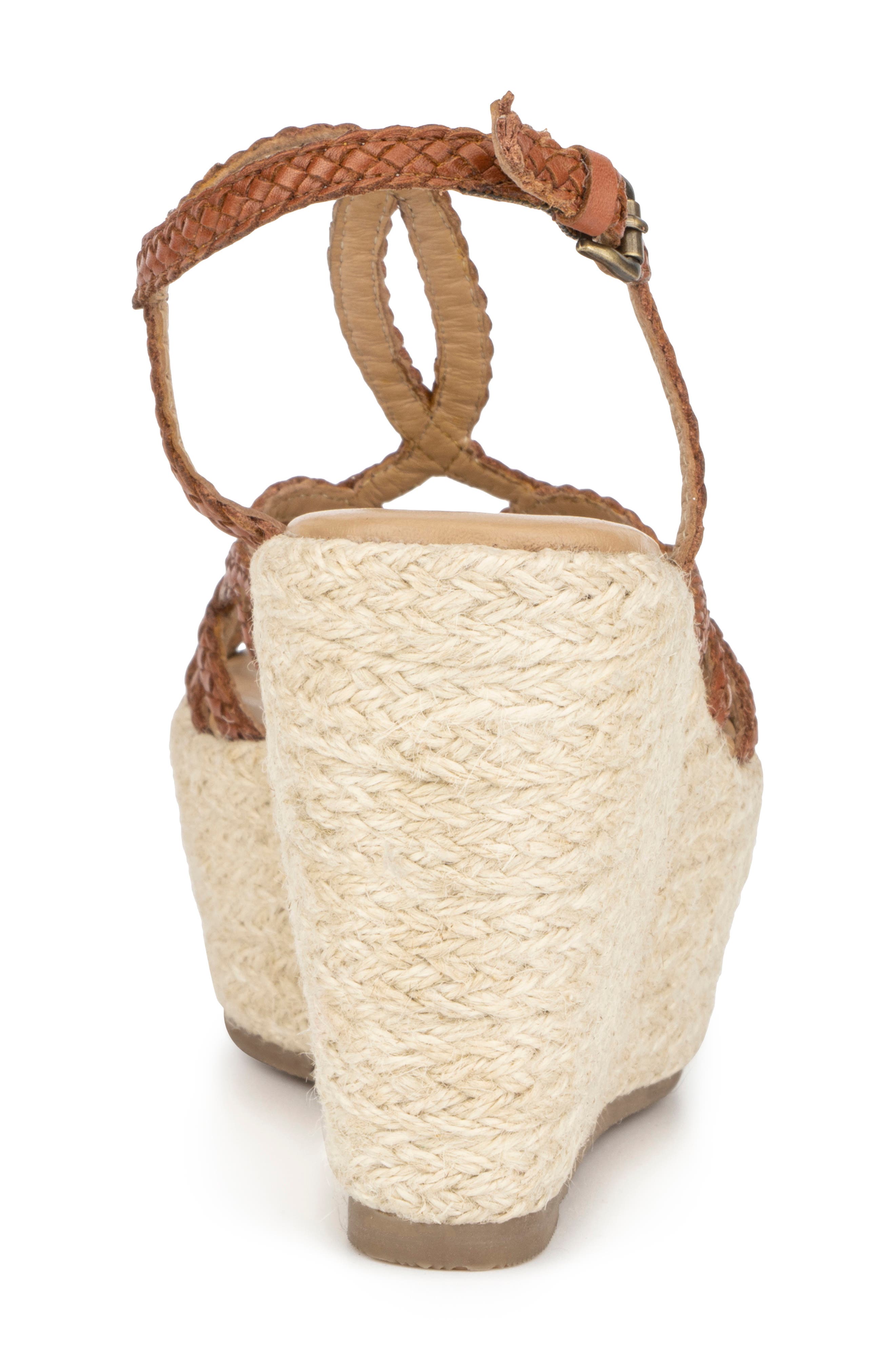 VINTAGE FOUNDRY Eloise Leather Espadrille Platform Wedge Sandal, Alternate, color, 