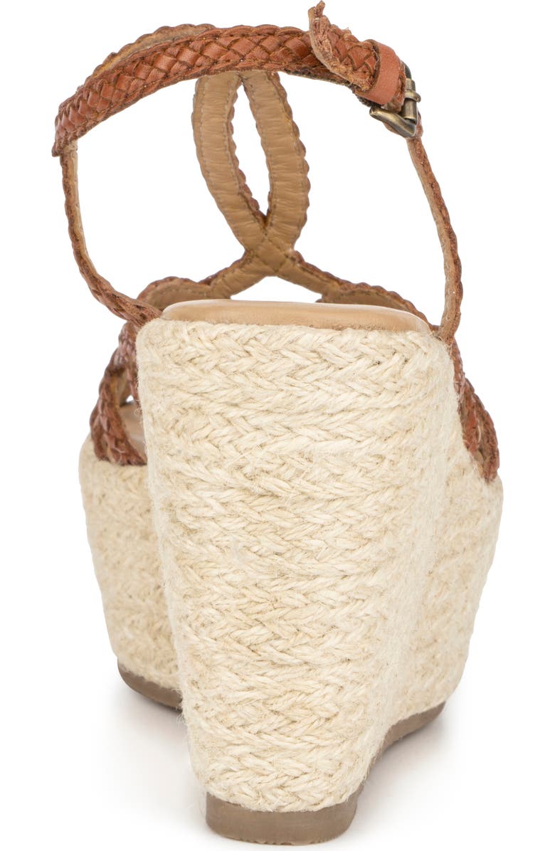 VINTAGE FOUNDRY Eloise Leather Espadrille Platform Wedge Sandal, Alternate, color,