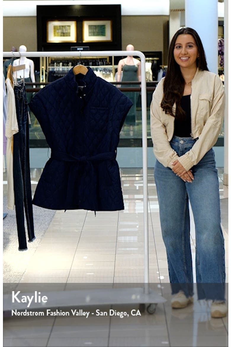 Glenn Belted Short Sleeve Quilted Vest video
