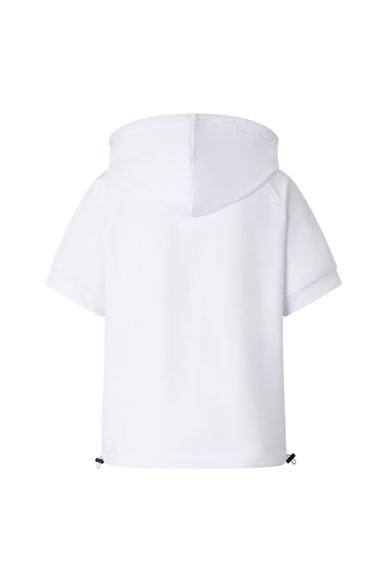 Sharon Short-Sleeved Hoodie, Alternate, color, White/Pink