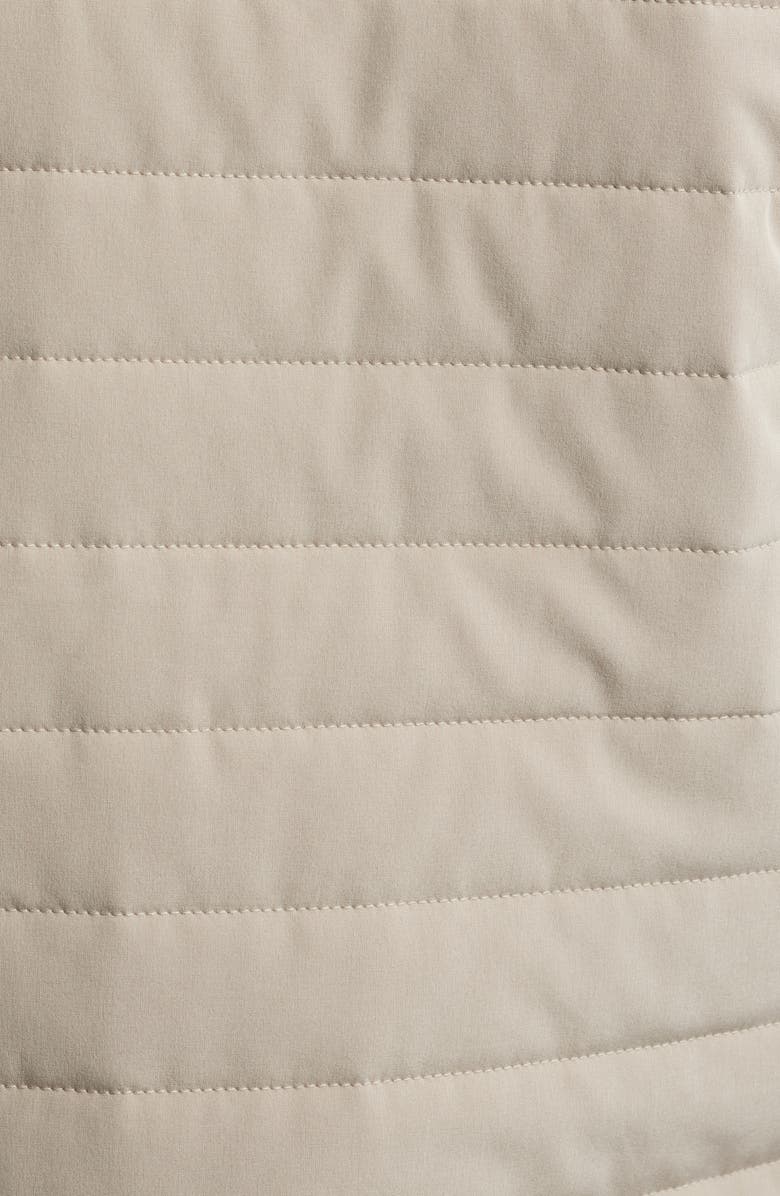 Swannies Warren Quilted Waterproof Golf Vest, Alternate, color, Tan