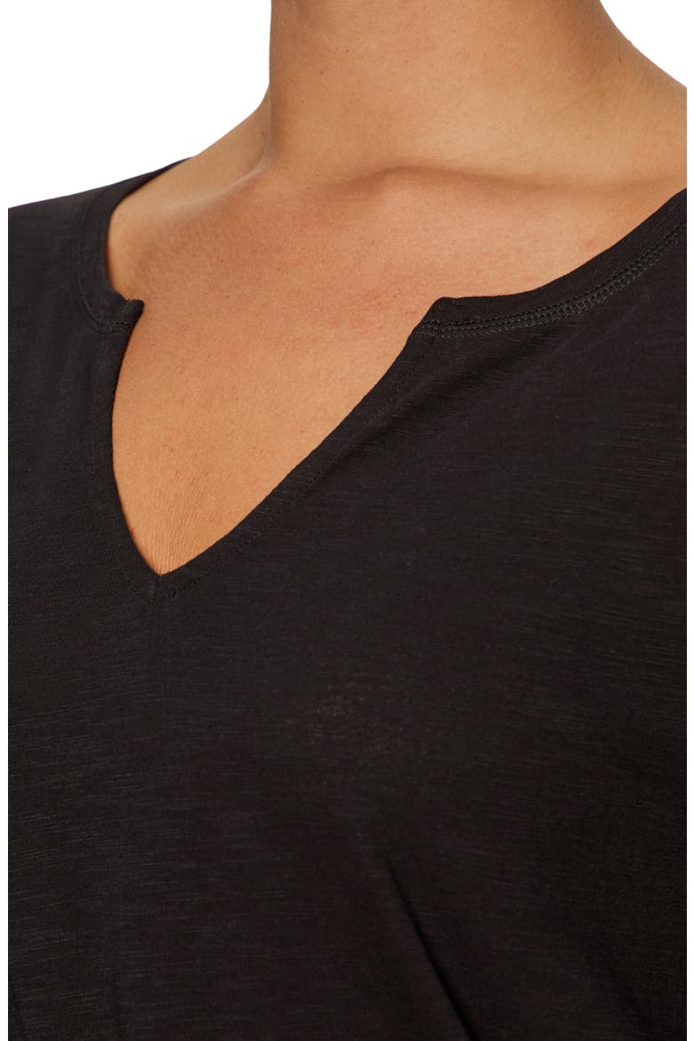 Perfect Notch Print Long Sleeve T-Shirt, Alternate, color, BLACK