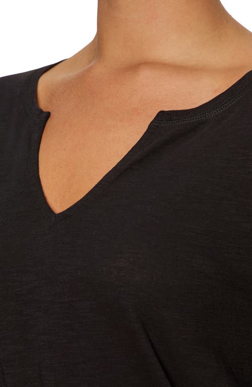 Sanctuary Perfect Notch Print Long Sleeve T-shirt In Black