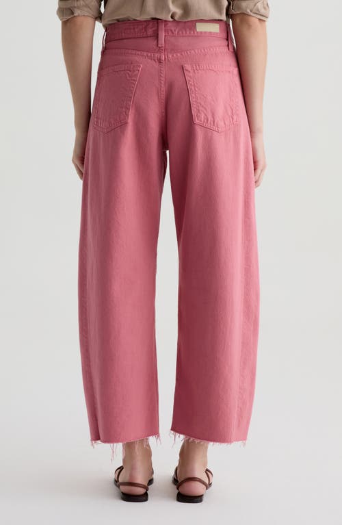 Ag Hattie Raw Hem High Waist Crop Barrel Jeans