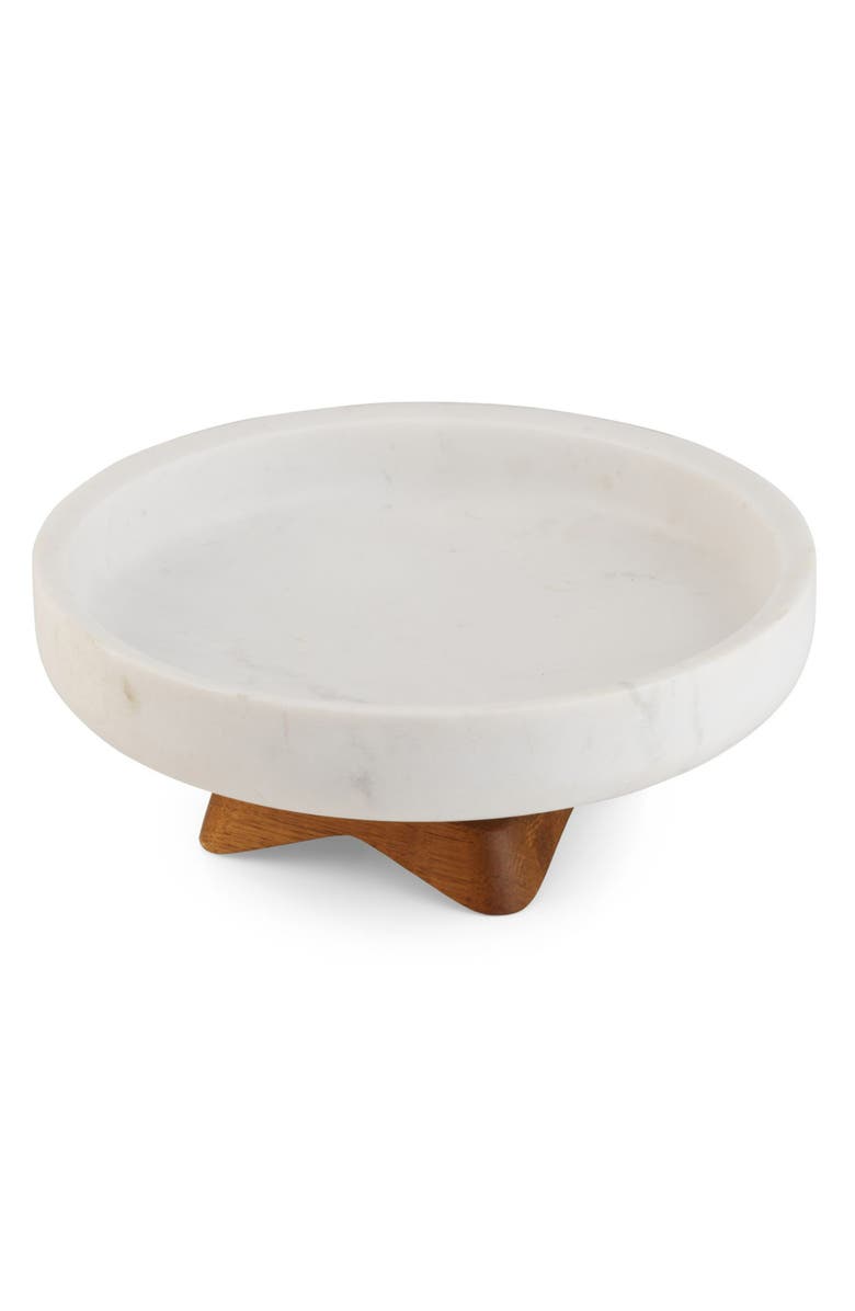 Nambé Chevron Fruit Bowl, Alternate, color, Brown