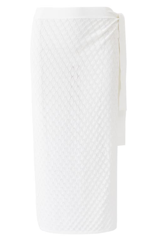 Melissa Odabash Dawn Open Stitch Cover-up Skirt In Ivory