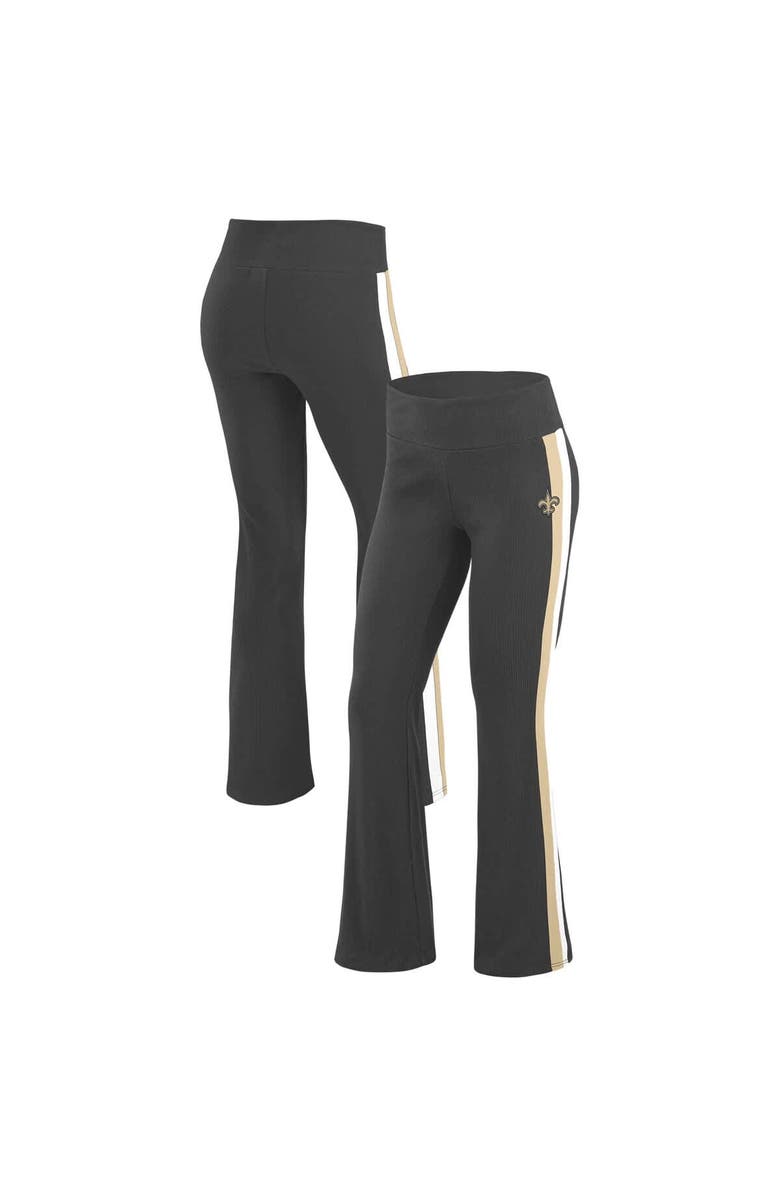 WEAR by Erin Andrews Women's WEAR by Erin Andrews Black New Orleans Saints Yoga Pants, Main, color, 