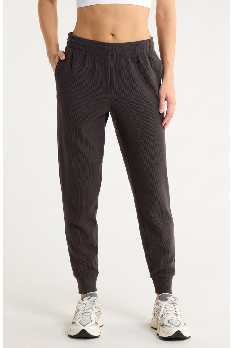 Eden Ottoman Ribbed Joggers, Main, color, DARK WASHED GREY