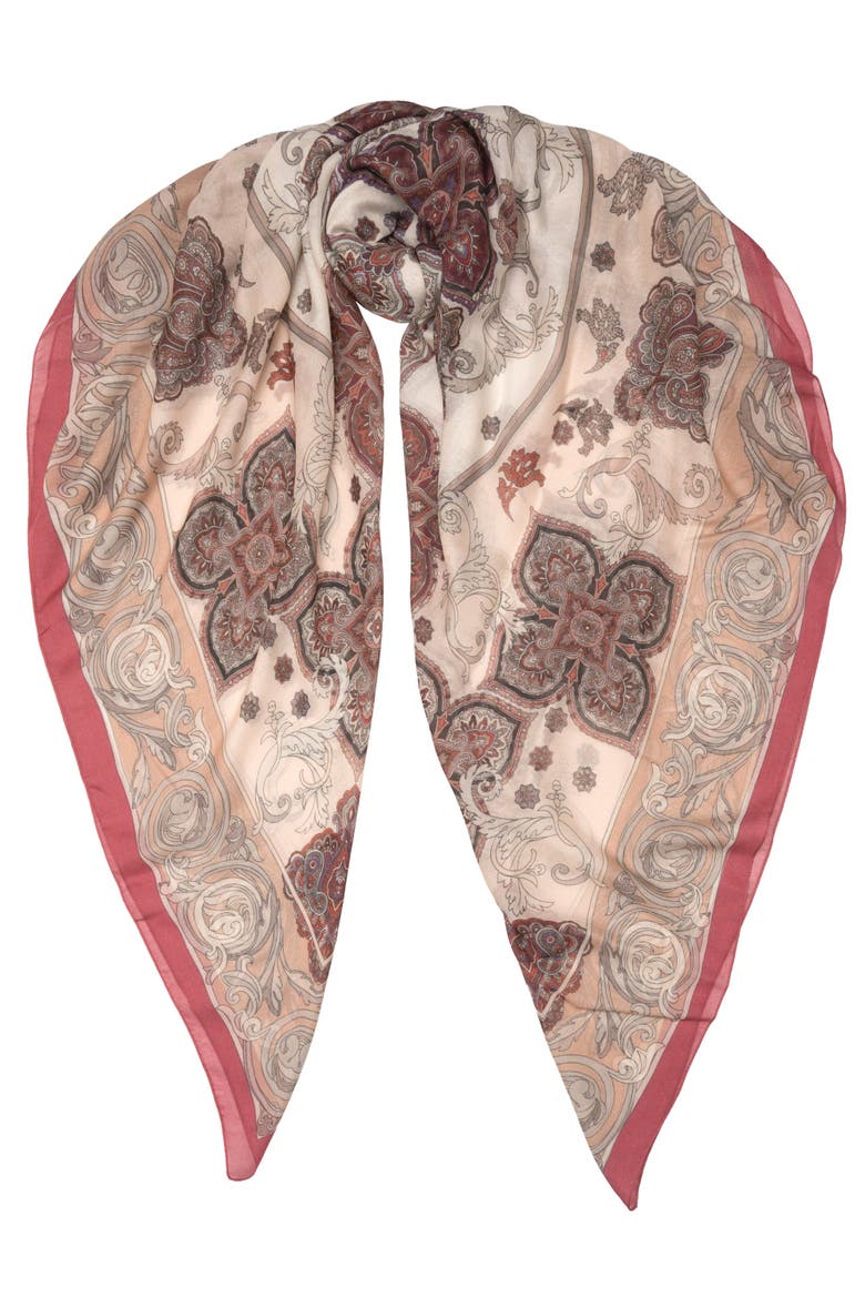 Venere - Modal Cashmere Scarf Shawl for Women, Main, color, Pink