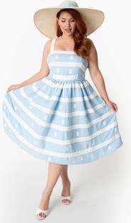 Unique Vintage Plus Size 1960s Swing Sundress