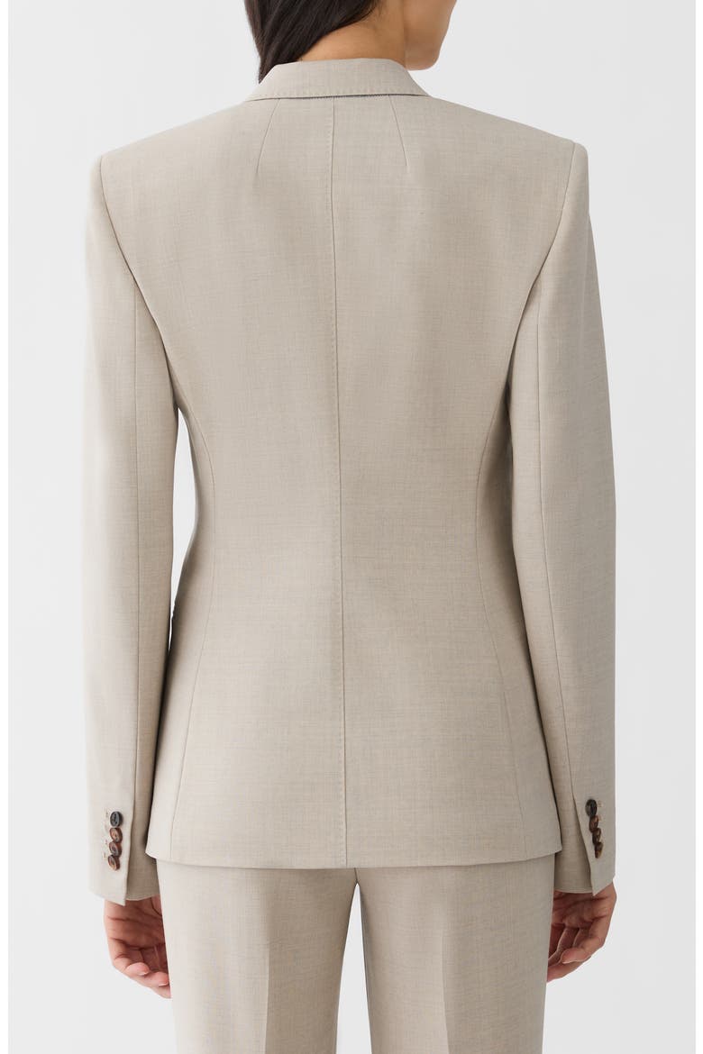 Stretch Merino Wool Blazer, Alternate, color, SANDSTONE MELANGE