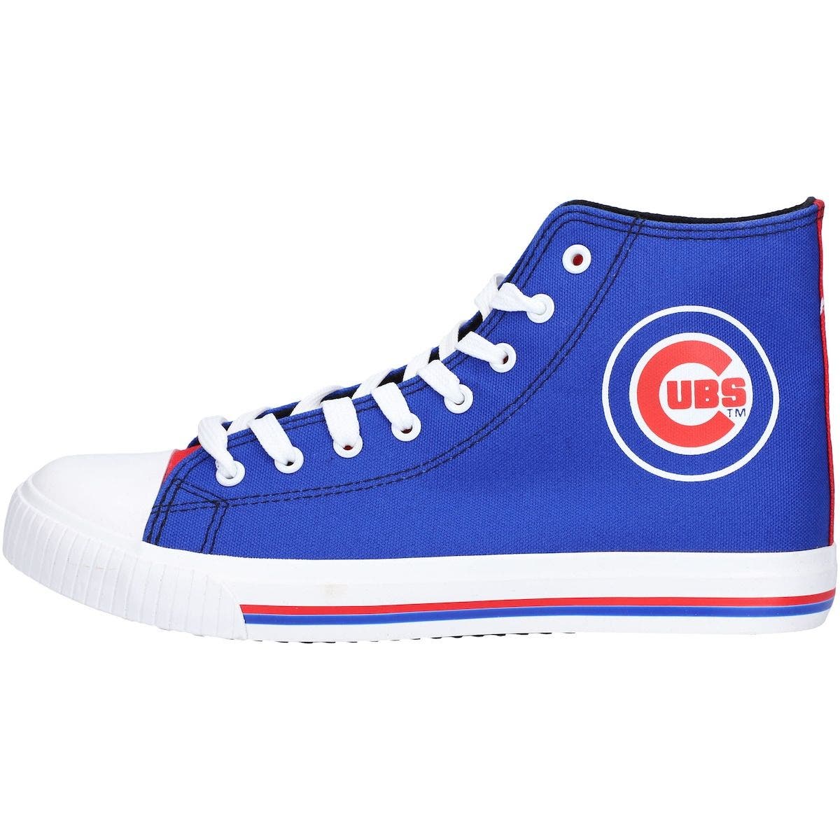 FOCO Men's FOCO Chicago Cubs High Top Canvas Sneakers, Alternate, color, 