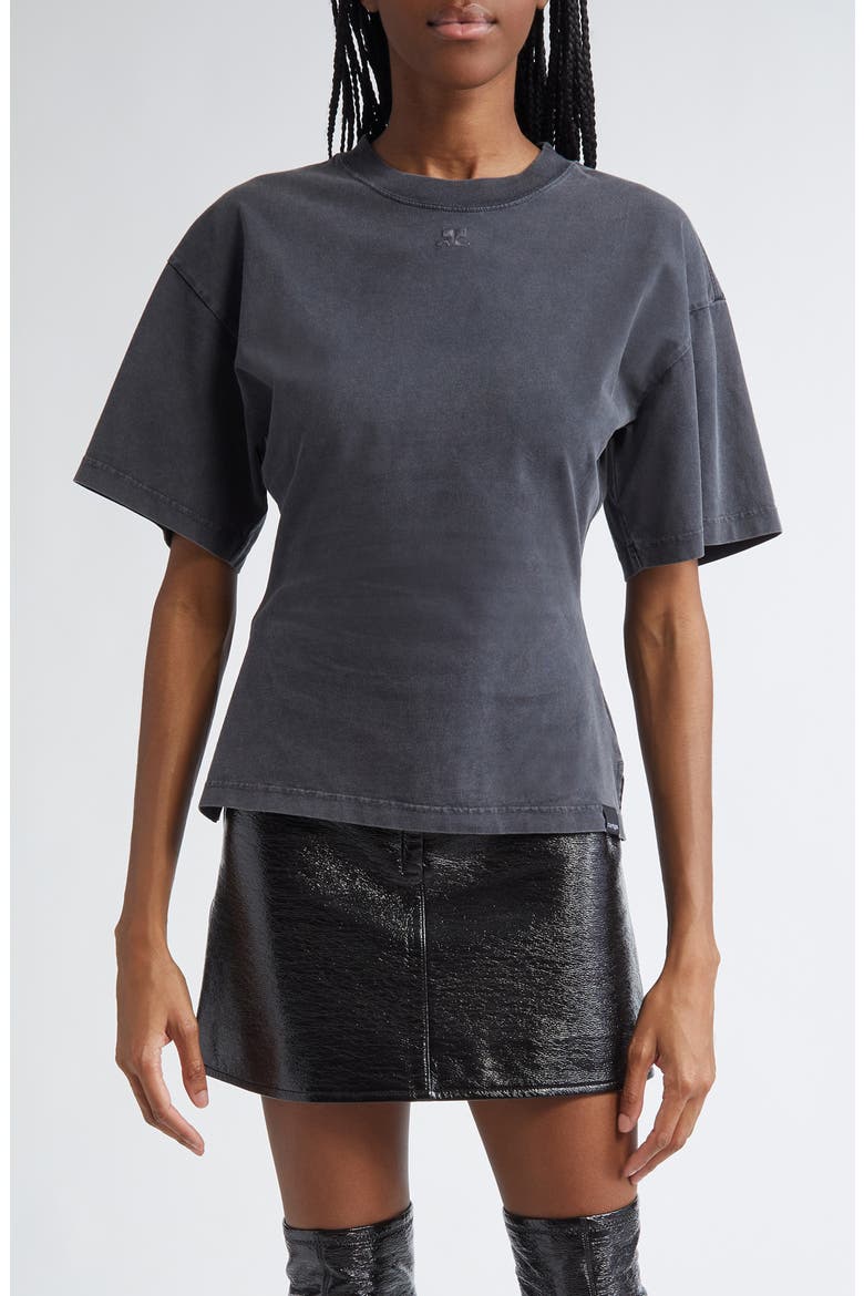 Fitted Stonewashed T-Shirt, Main, color, STONEWASHED GREY