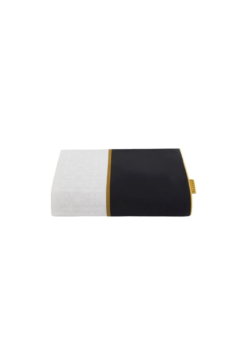 Swn  Monogram Geometric Duvet Cover, Main, color, Black & White