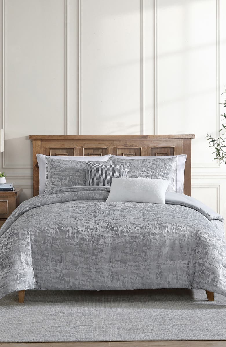 Tahari Lauren 5-Piece Comforter Set, Alternate, color, Grey