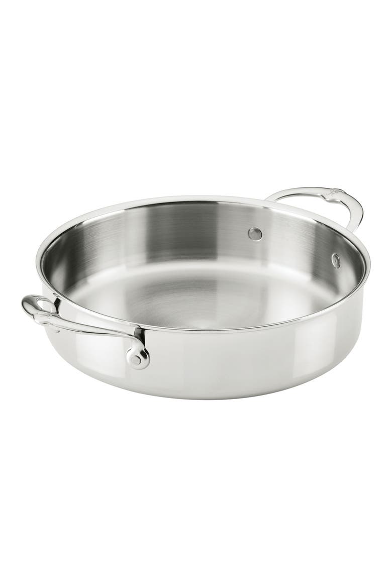 ProBond® Luxe Professional Clad Stainless Steel 6-Quart Rondeau Pan with Lid, Alternate, color, NO COLOR