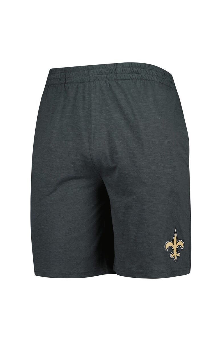 CONCEPTS SPORT Men's Concepts Sport Charcoal/White New Orleans Saints Downfield T-Shirt & Shorts Sleep Set, Alternate, color, 