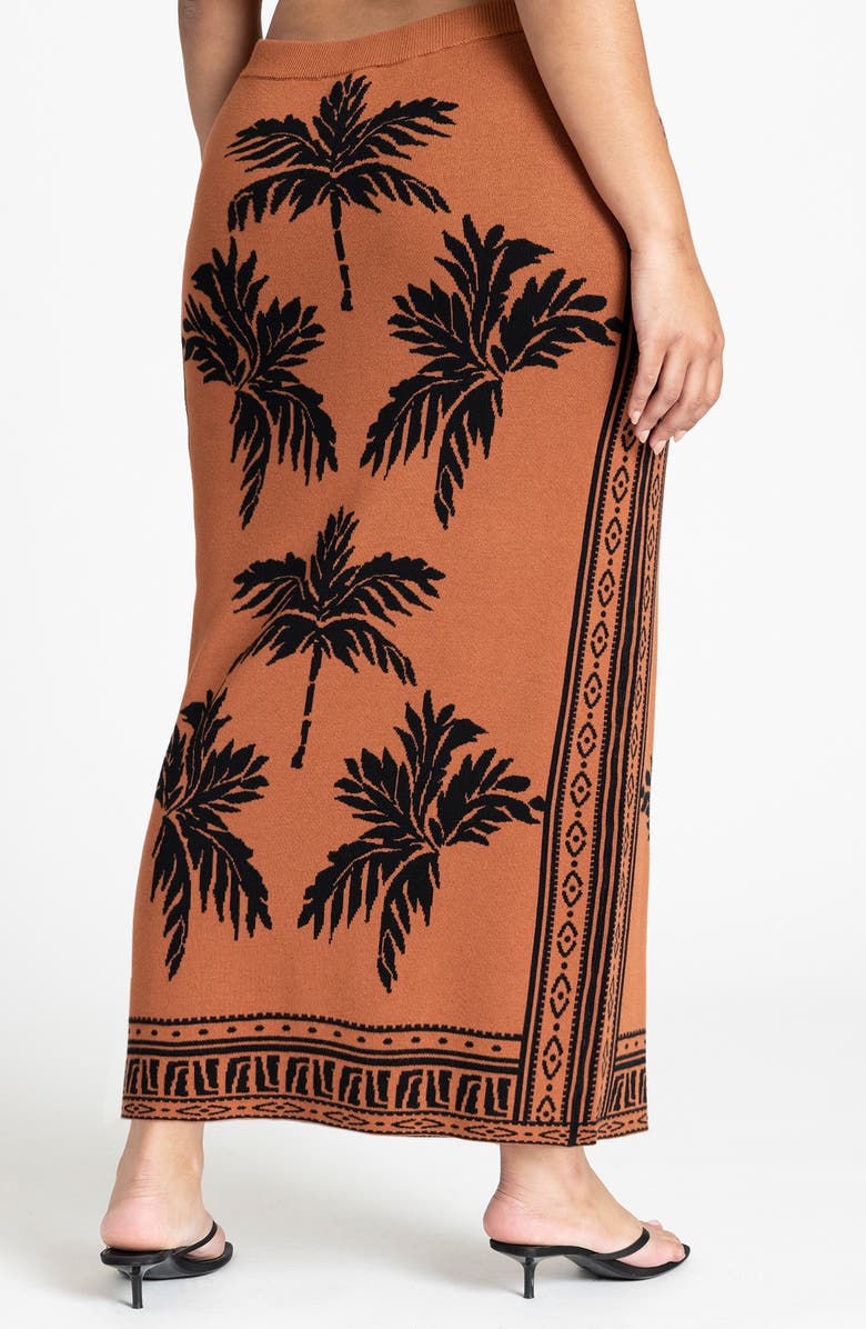 ELOQUII Intarsia Column Skirt, Alternate, color,