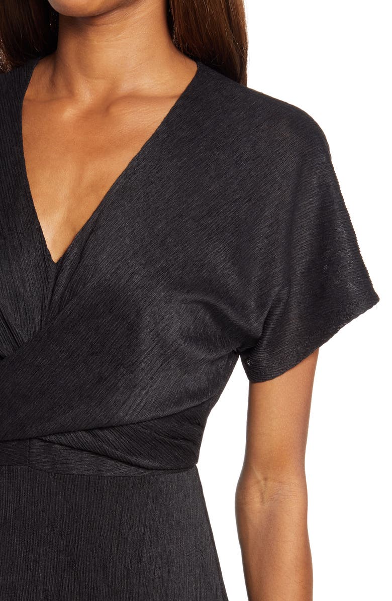 FLORET STUDIOS Phoebe V-Neck Midi Dress, Alternate, color, 