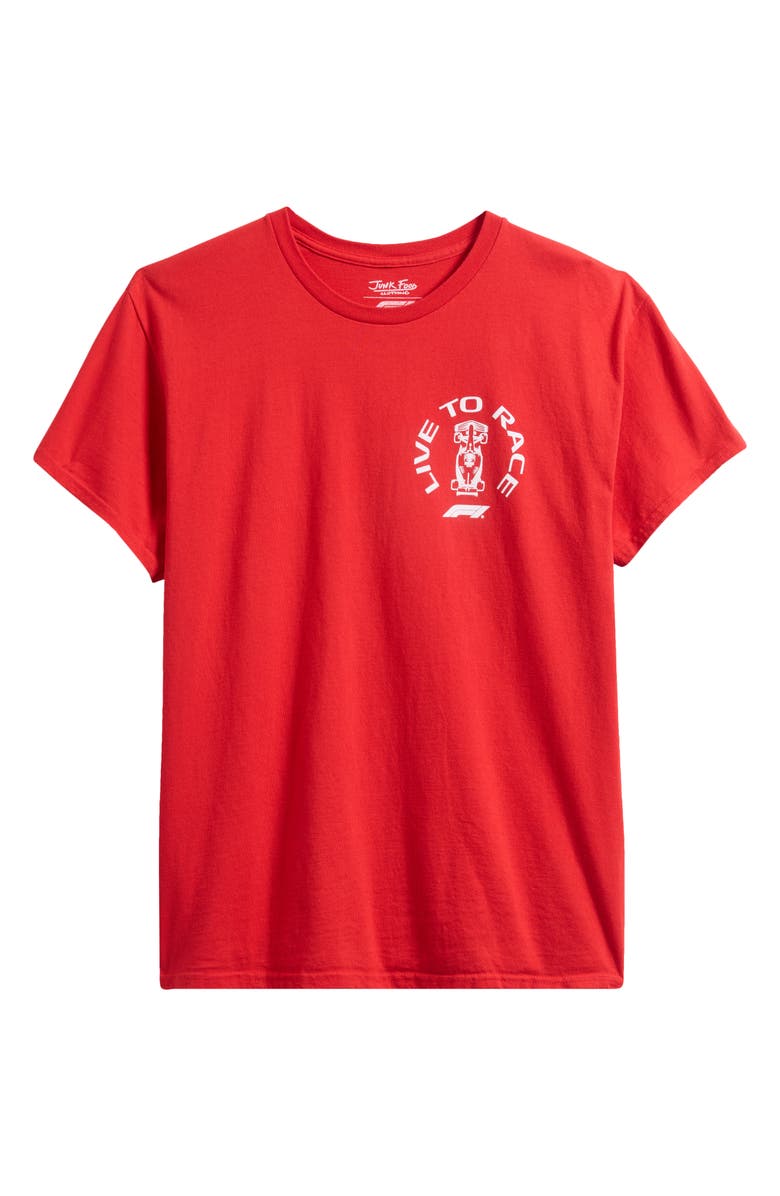 Junk Food F1<sup>®</sup> White Car Flea Market Graphic T-Shirt, Alternate, color,