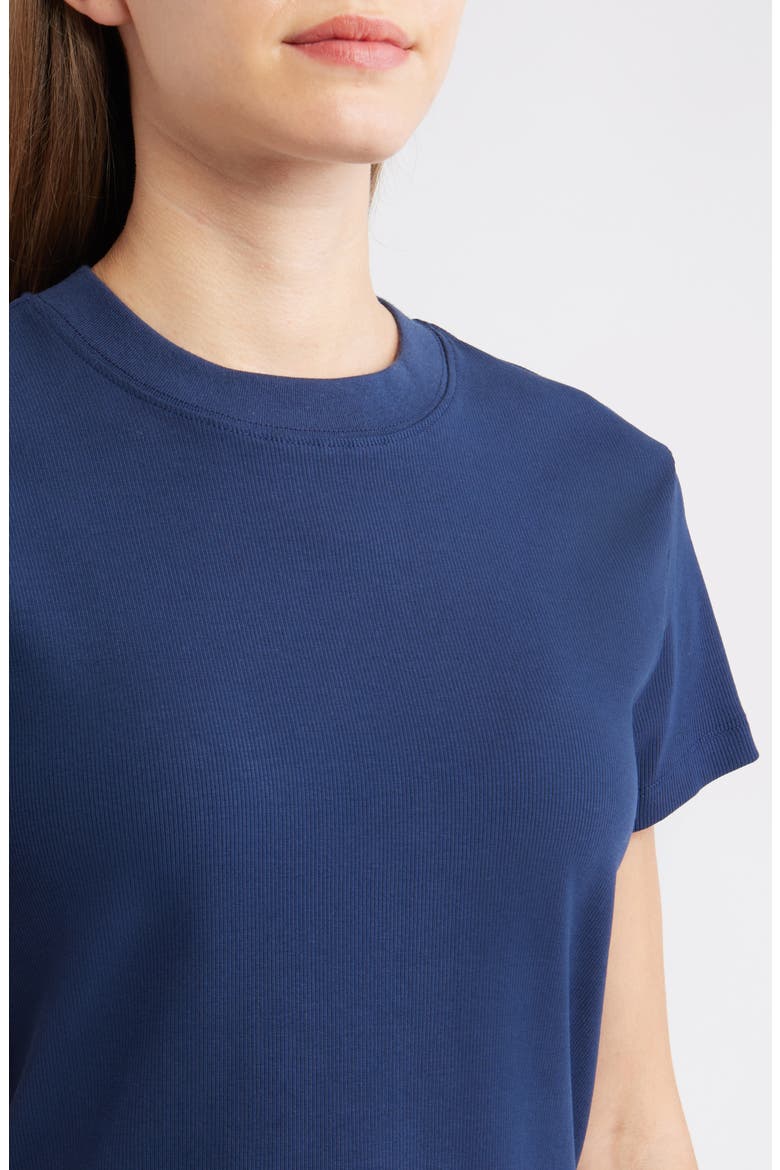 Slim Fit Stretch Cotton T-Shirt, Alternate, color, DRESS BLUES