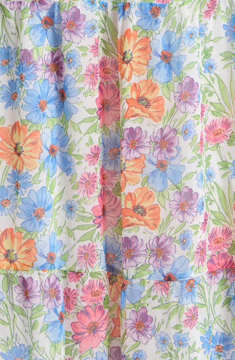 SUGARLIPS Ezia Garden Jetter Halter Maxi Dress, Alternate, color, Blue-Pink-Yellow