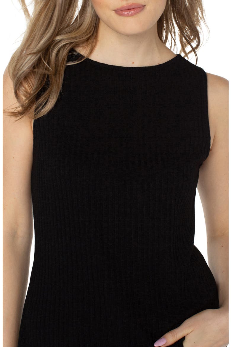 Rib Boat Neck Tank, Alternate, color, BLACK