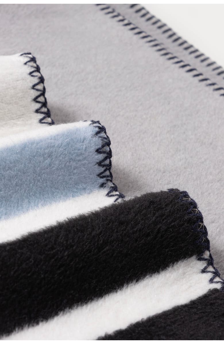 Brooks Brothers Henry Throw Blanket, Alternate, color, Silver