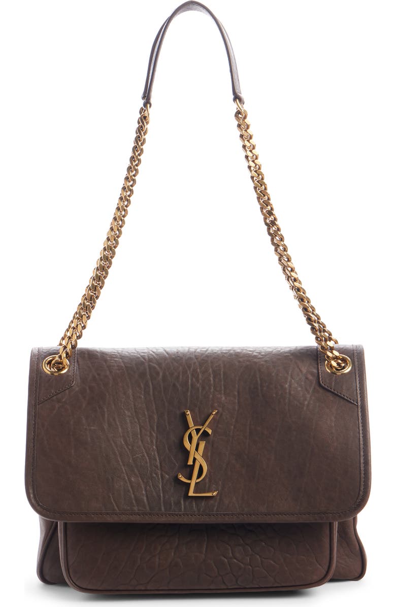 Saint Laurent Medium Niki Leather Shoulder Bag, Main, color,