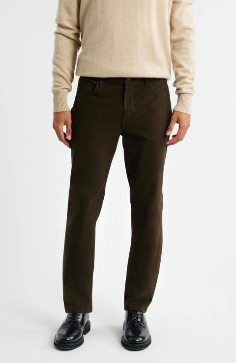 Dylan Slim Fit Peached Stretch Cotton Pants