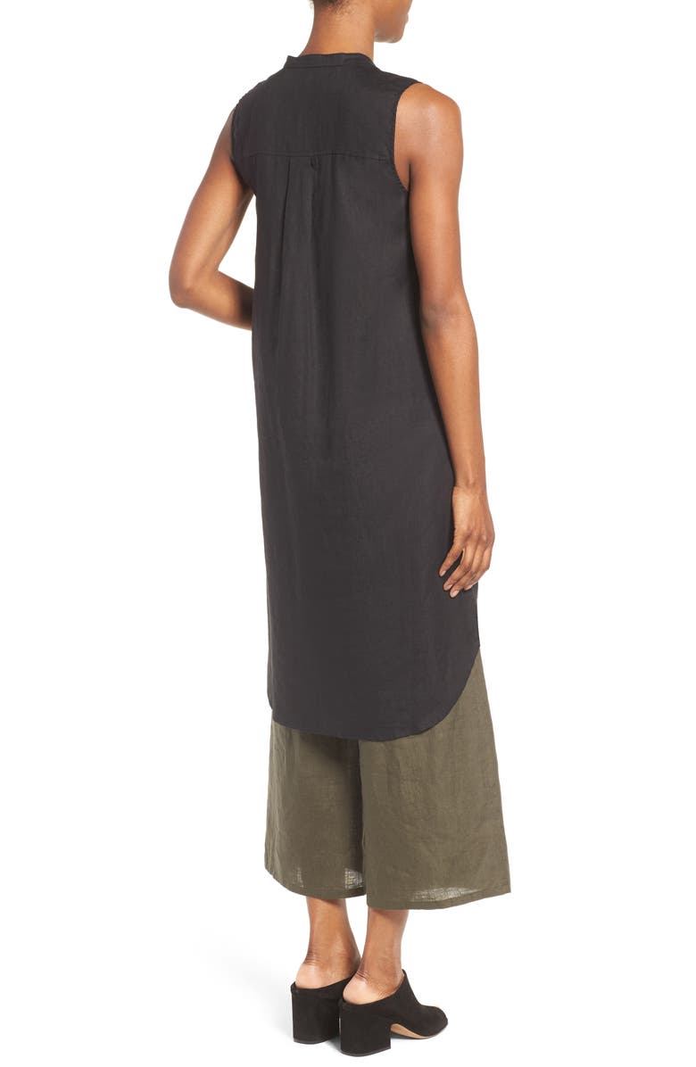 Eileen Fisher Organic Linen Tunic Shirt, Alternate, color, 